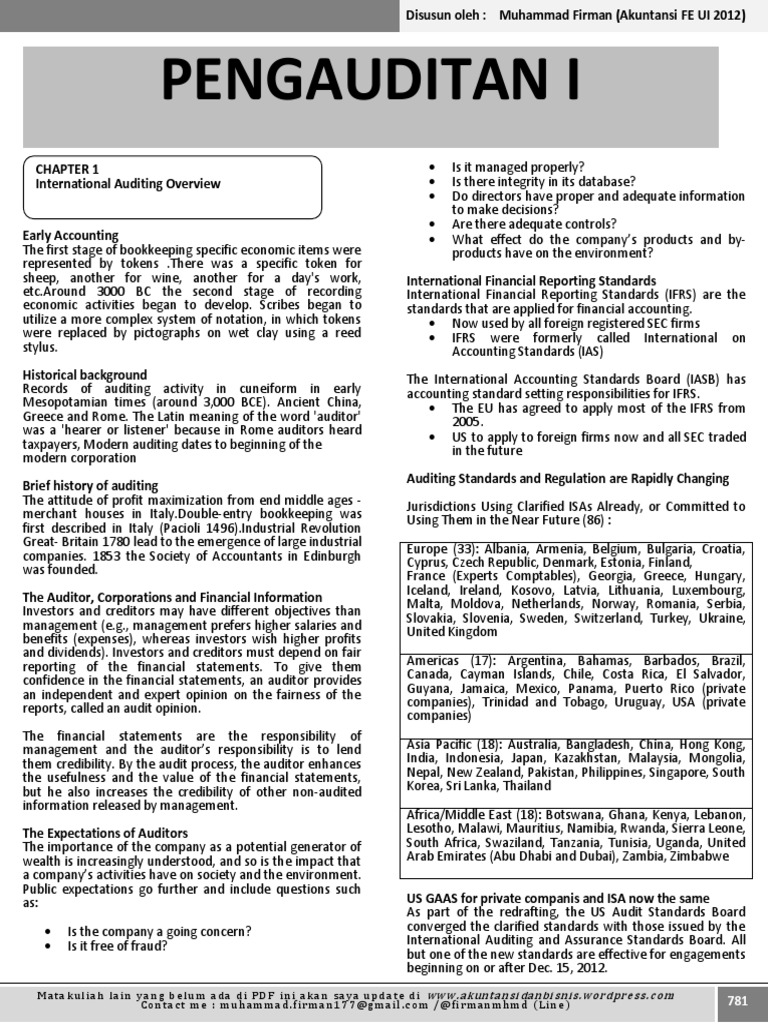 Ringkasan Audit 1 1 Financial Audit Audit
