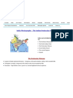 India Physiography - The Indian Peninsular Plateaus Iasmania - Civil Services Preparation Online ! UPSC & IAS Study Material