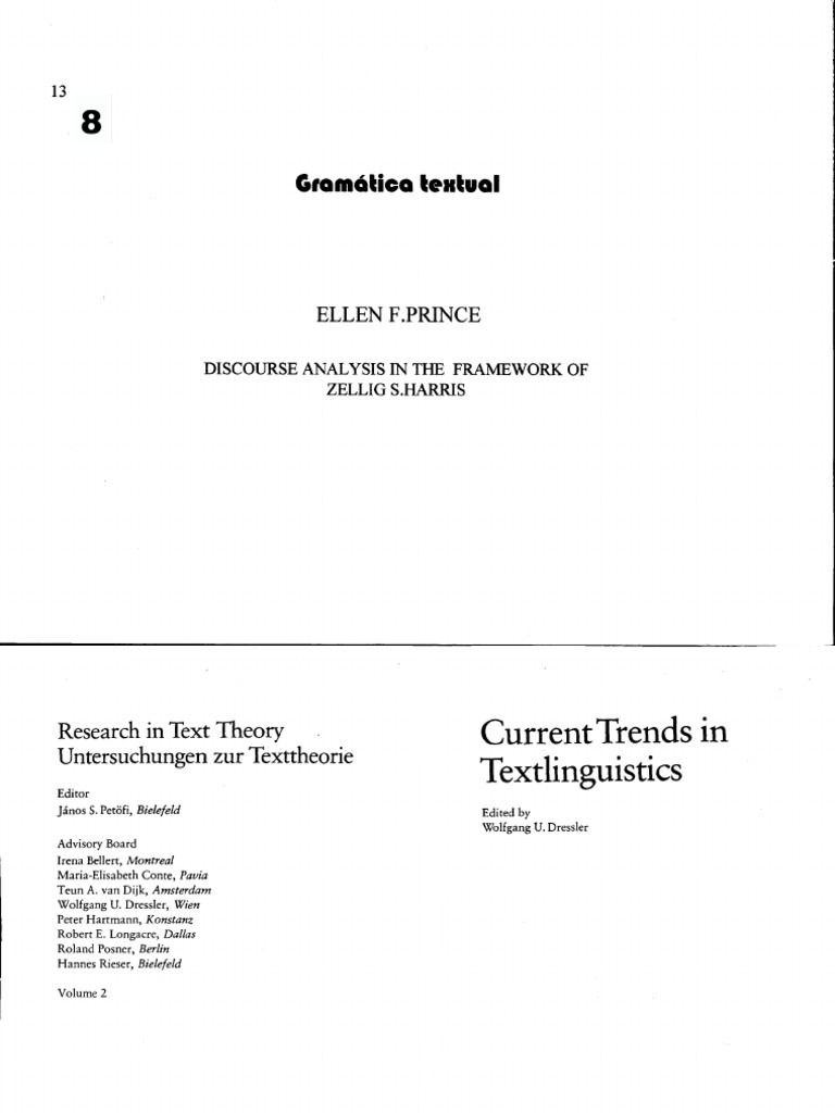 Discourse Analysis via Zellig Harris | PDF | Linguistics | Sentence ...