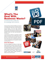 Understanding Business Waste Attitudes, Knowledge and Actions