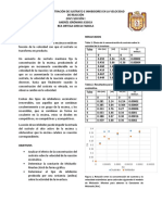 Efecto de La Concentración de Sustrato e Inhibidores en La Velocidad de Reacción