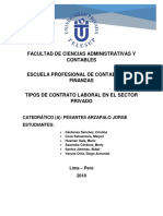 Facultad de Ciencias Administrativas Y Contables: Catedrático (A) : Pesantes Arzapalo Jorge Estudiantes