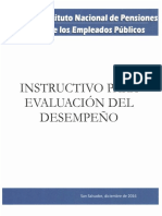 Instructivo para Evaluacion Del Desempeño