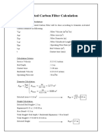 Activated Carbon Filter Calculation