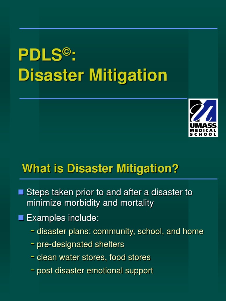 7 Disaster Mitigation | Emergency Management | Hospital