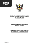 General Spec For Water Main Construction (JKR Sarawak 2011) PDF