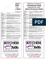 Kitchen 3606 Flyer With Menu