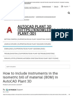 How to Include Instruments in the Isometric Bill of Material (BOM) in AutoCAD Plant 3D _ AutoCAD Plant 3D 2017 _ Autodesk Knowledge Network