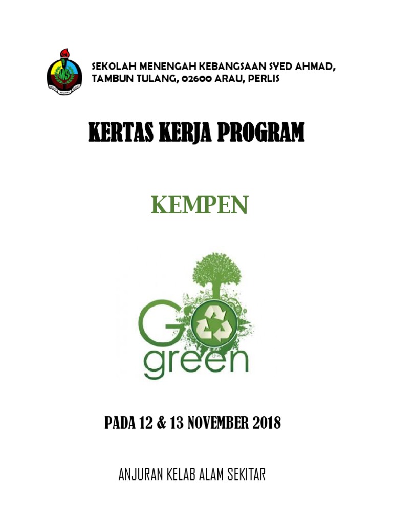 Kertas Kerja Go Green Pdf