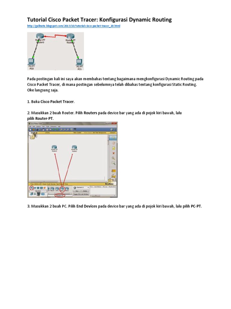Tutorial Cisco Packet Tracer | PDF | Komputer