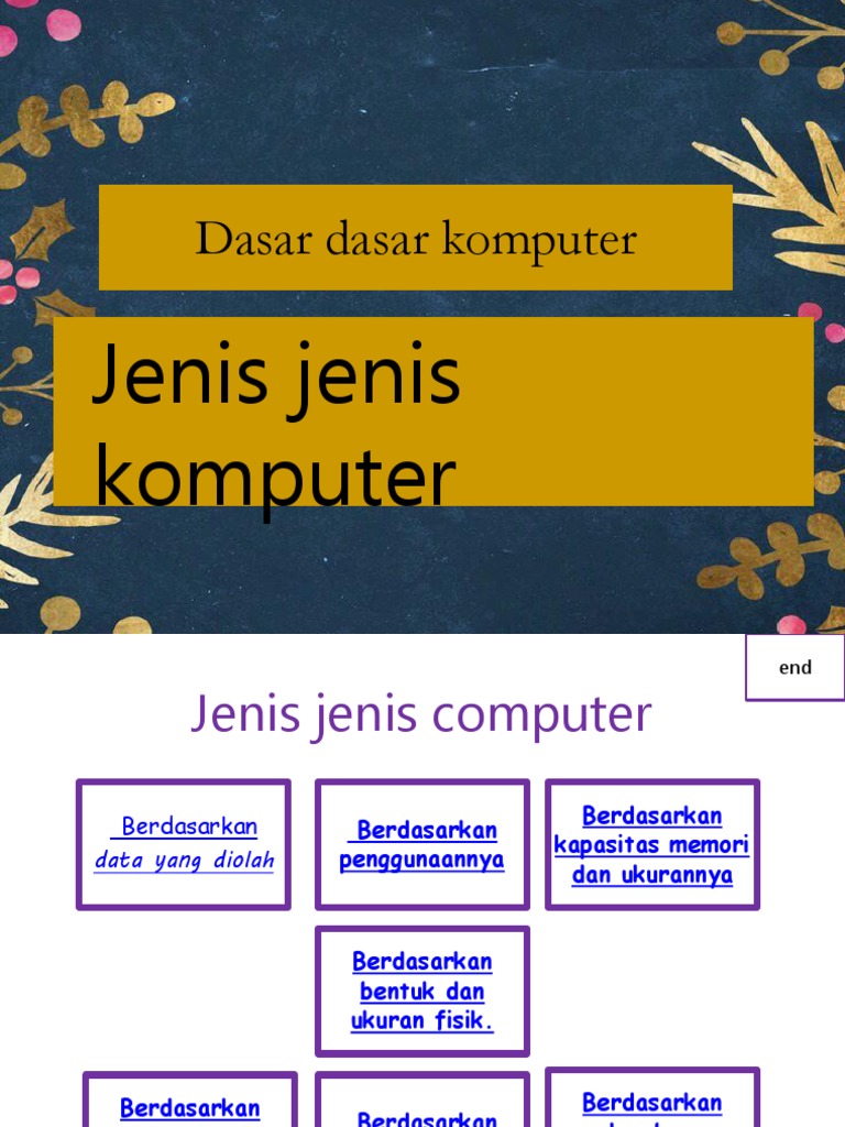 Jenis-Jenis Komputer dan Kategorinya | PDF