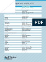 Redundant Space at Stations List