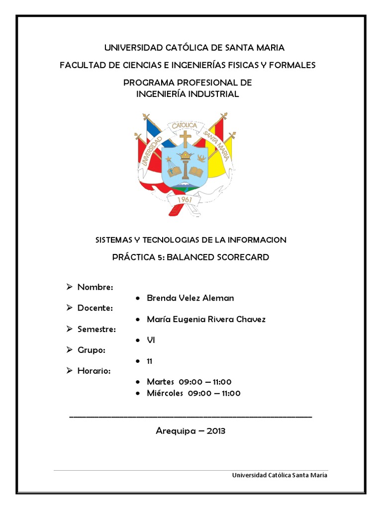 Balanced Scorecard de Leche Gloria | PDF | Calidad (comercial) | Marketing