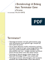 Aplikasi Bioteknologi Di Bidang Perbenihan