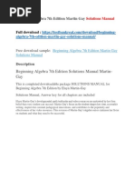 Download Beginning Algebra 7th Edition Martin Gay Solutions Manual by besulemu SN393764411 doc pdf