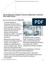 Design of Cyclone Separators- Internals and Liquid Levels