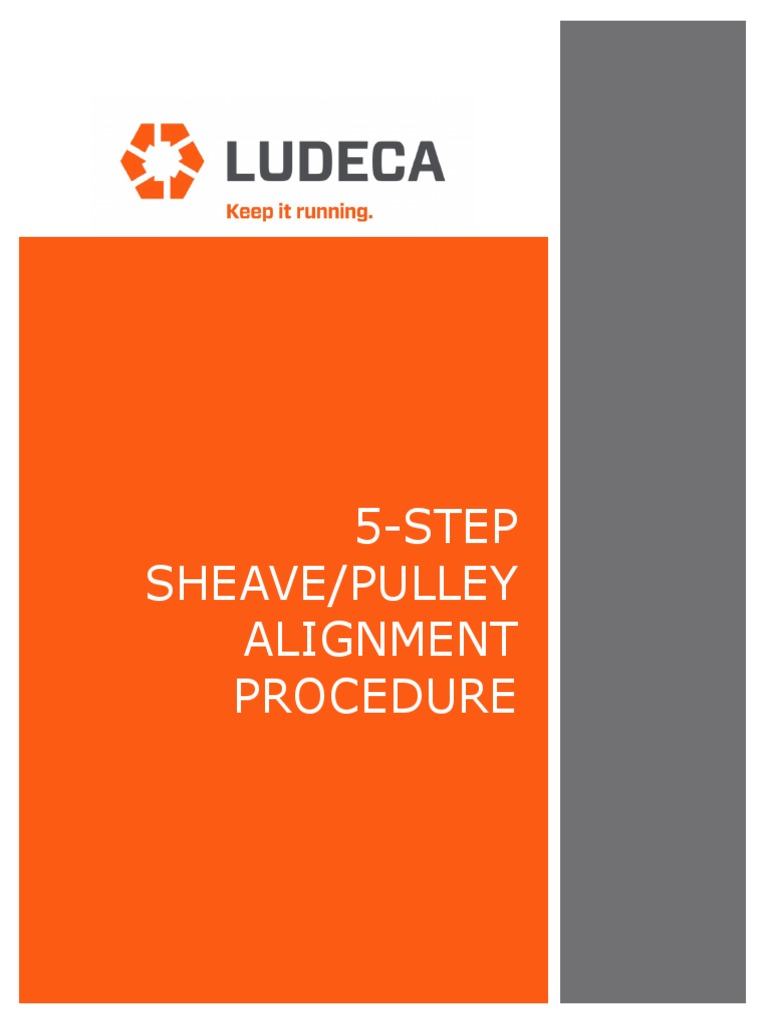 5Step Sheave Pulley Alignment Procedure PDF Belt (Mechanical