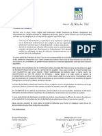 Courrier Aux Présidents de Clubs