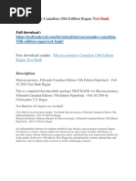 Download Microeconomics Canadian 15th Edition Ragan Test Bank by lihaza SN393768346 doc pdf