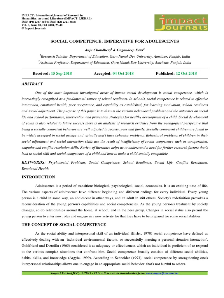 Promoting social competence in children picture