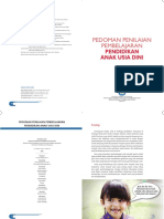 Pedoman Penilaian Pembelajaran: Pendidikan Anak Usia Dini