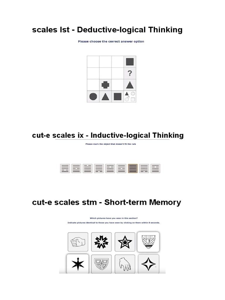 Cognitive Skills Assessment Tools | PDF