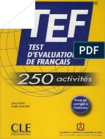 Pons, Sylvie, Gaëlle Karcher-TEF, Test D'évaluation de français-CLE International (2006) PDF