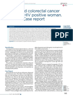 Advanced Colorectal Cancer in Young, HIV Positive Woman. Case Report