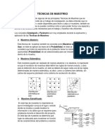 Técnicas de Muestreo