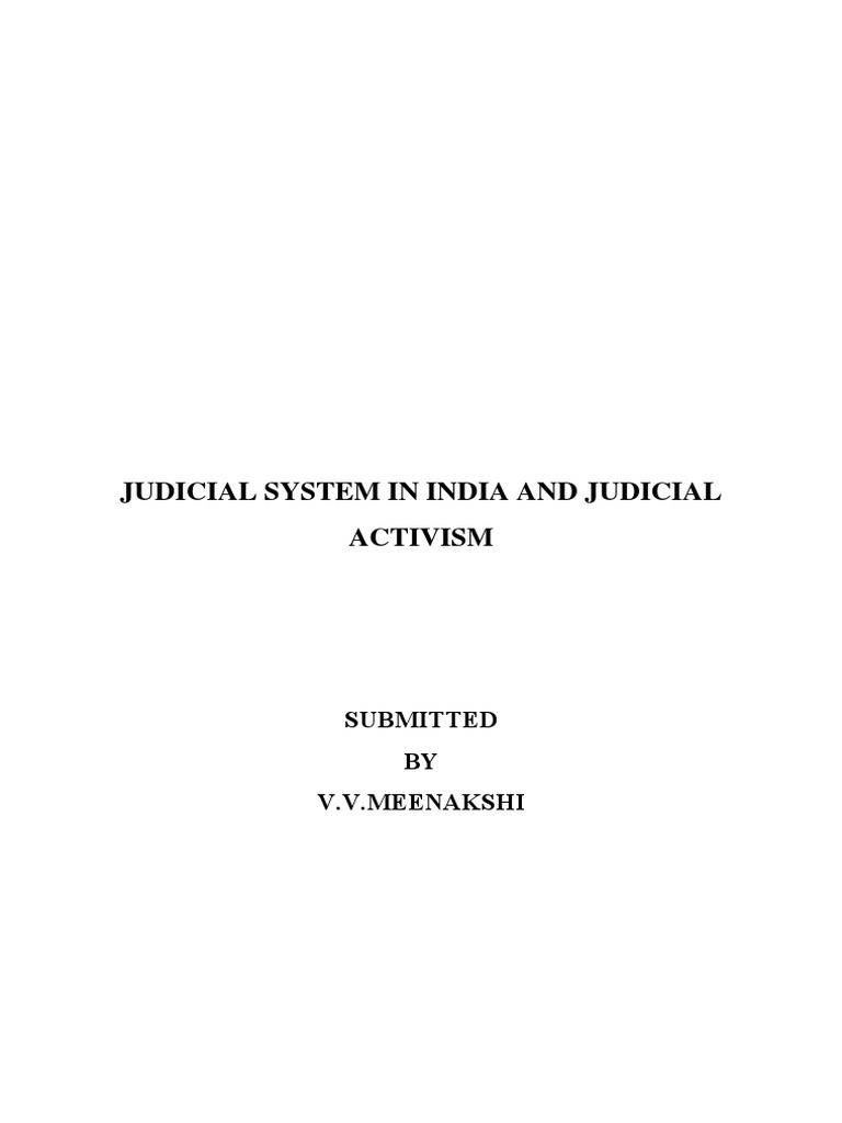 Judicial Process in India | PDF | Judiciaries | Supreme Courts