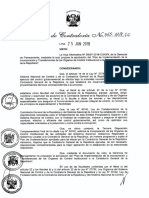 Plan de incorporación de órganos de control institucional