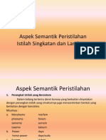 Aspek Semantik Peristilahan