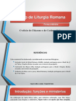 Curso Dos Coroinhas - ANEXO I - Cerimoniários e Diáconos