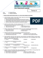 Soal Tematik Kelas 4 SD Tema 4 Subtema 2 Pekerjaan Di Sekitarku Dan Kunci Jawaban PDF