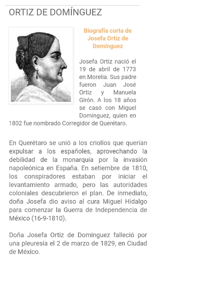 Biografia de Josefa | PDF