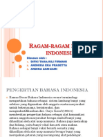 Ragam-Ragam Bahasa Indonesia