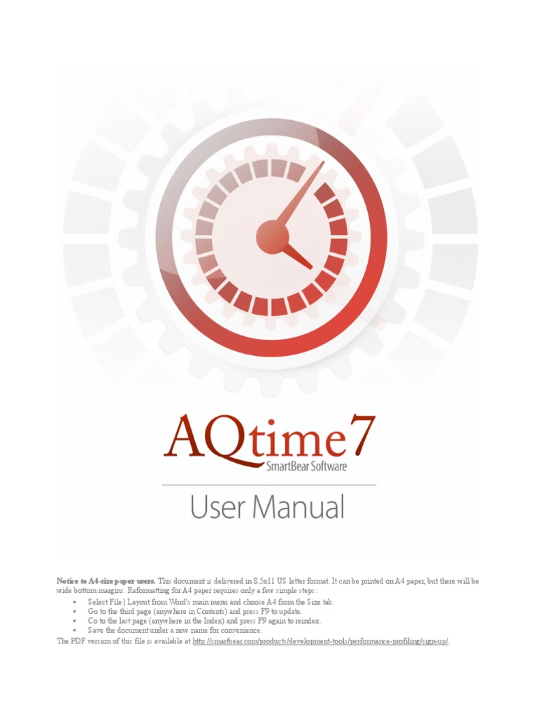 AQtime 7 User Manual | PDF | Microsoft Windows | Advanced Micro Devices