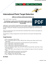 International Pistol Target Selection
