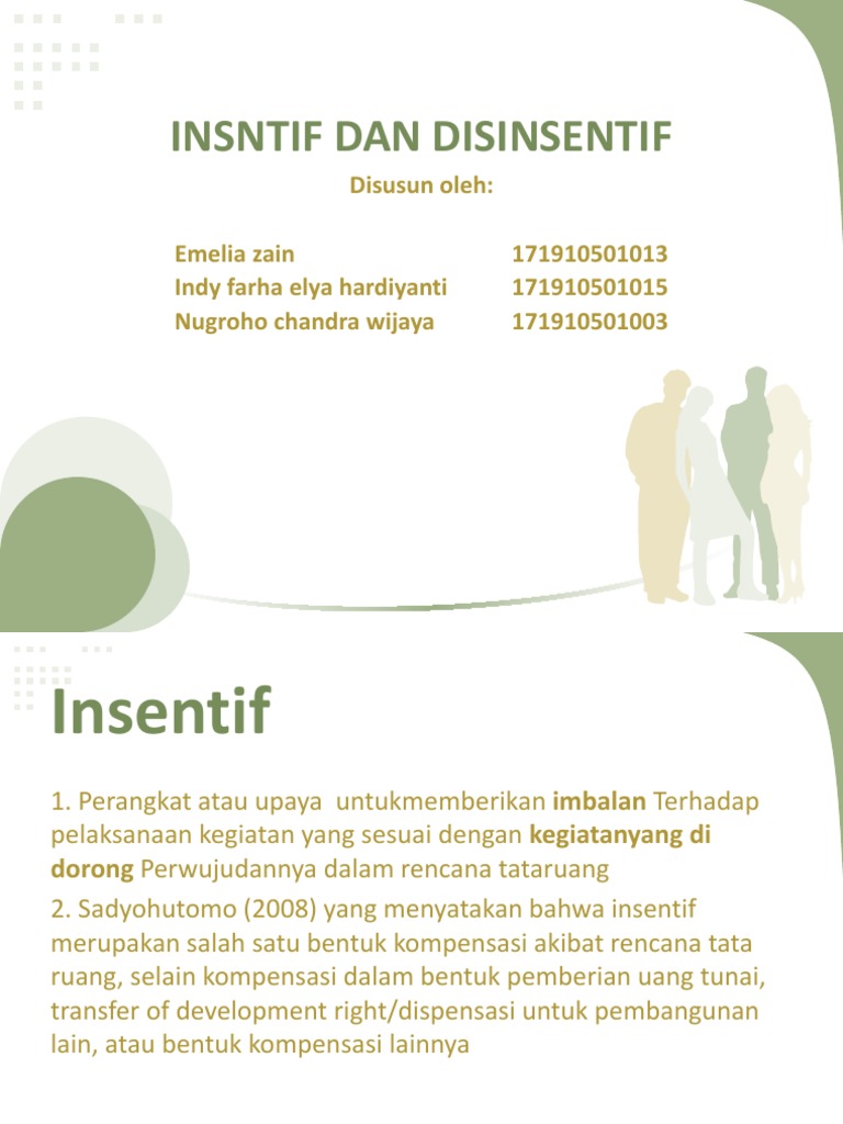 Insntif Dan Disinsentif | PDF