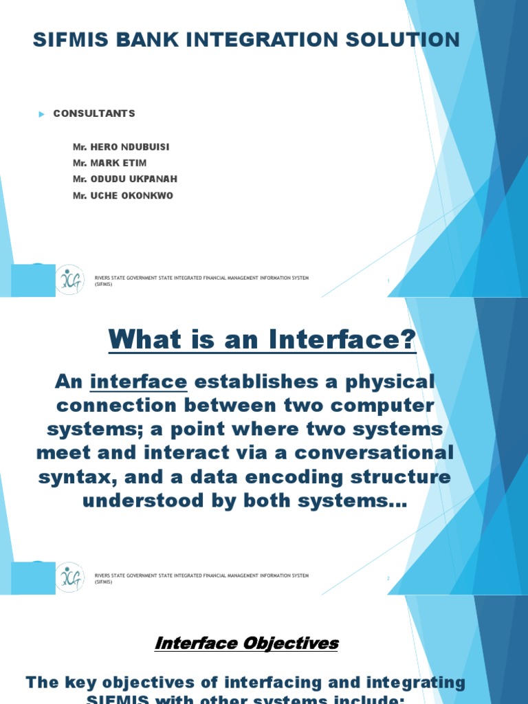 SIFMIS Integration Overview for Rivers State | PDF | Interface ...
