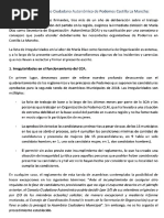 Escrito de consejeros de Podemos exigiendo la dimisión de María Díaz