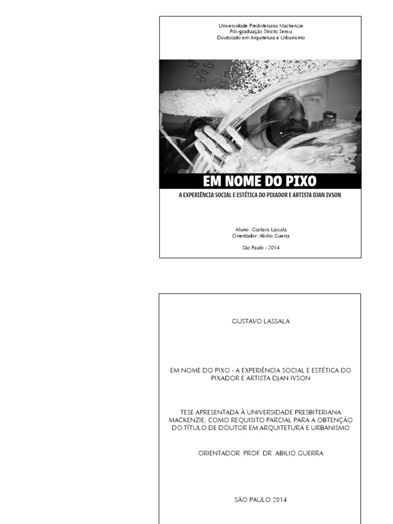 SAO PAULO Gustavo Lassala Silva, PDF, Sociologia