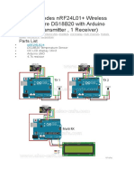 Wireless nRF24L01 Con Temp