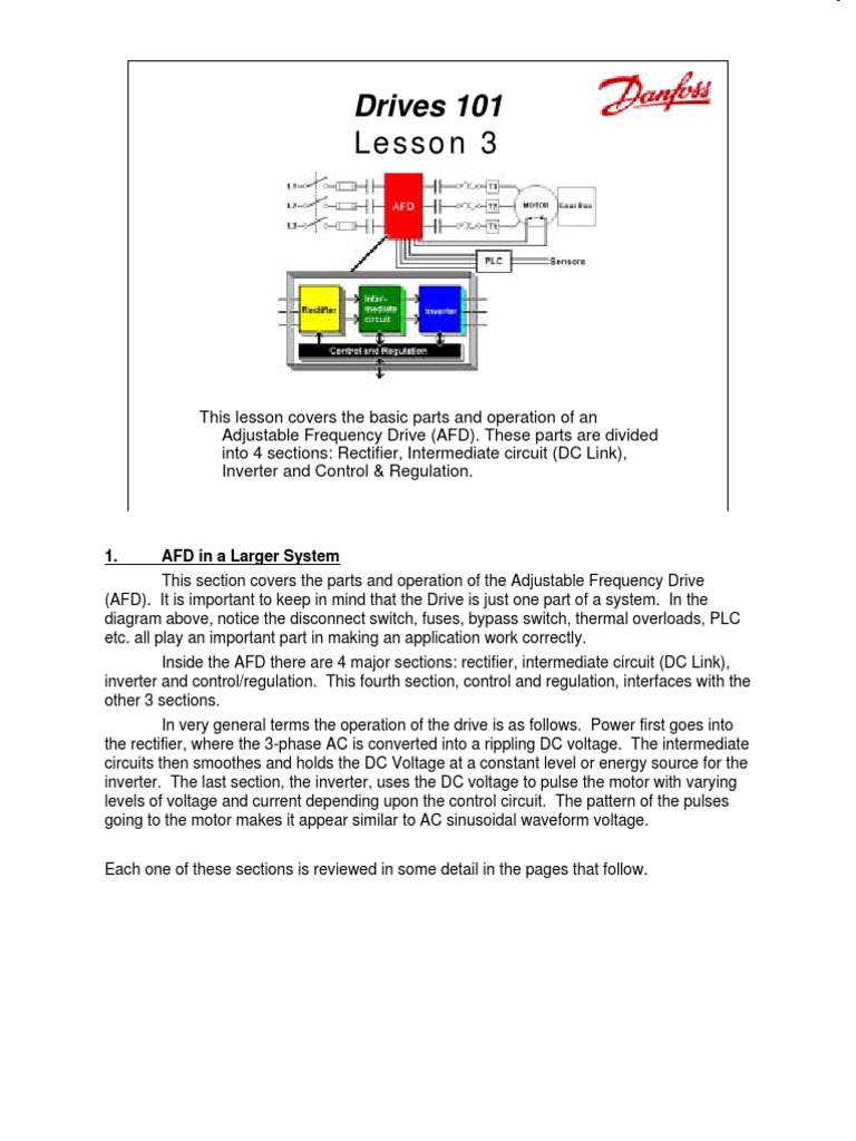 Adjustable Frequency Drive Basics | PDF | Power Inverter | Rectifier