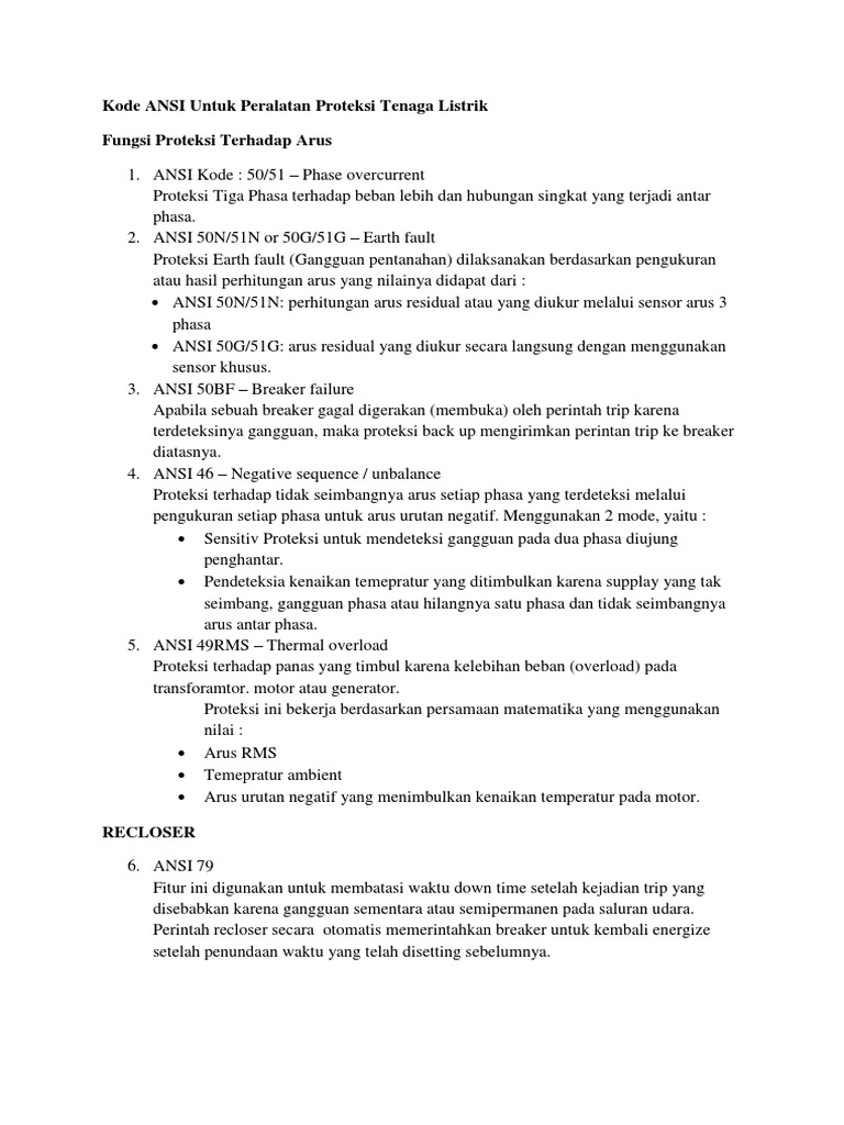 Kode ANSI Beserta Fungsinya | PDF