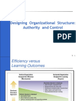 Designing Organizational Structure: Authority and Control for Efficiency