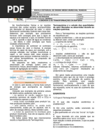 A Energia e as Transformações Da Matéria