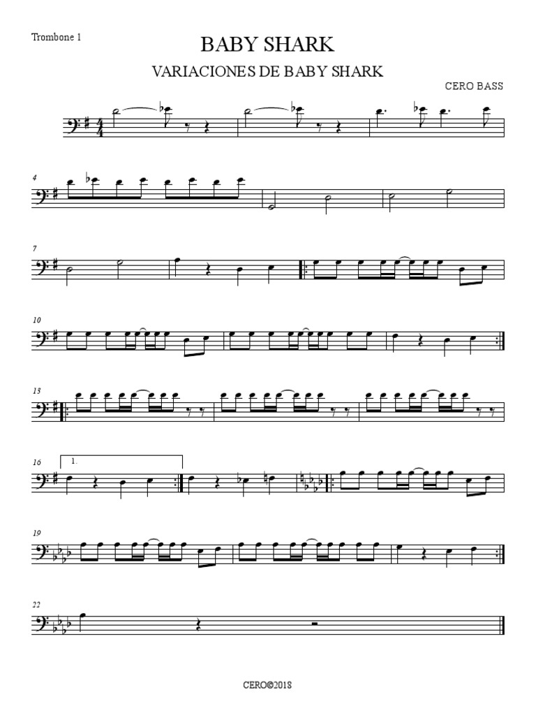 Baby Shark Trombone 1