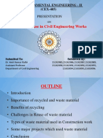 G7 - Waste Reuse in Civil Engineering Works.