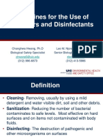 Sanitizers and Disinfectants